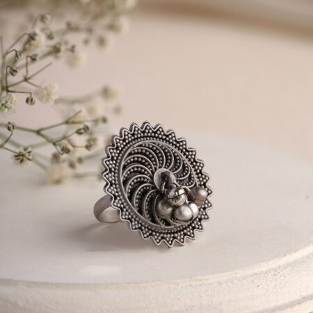 Silver Oxidised Ring