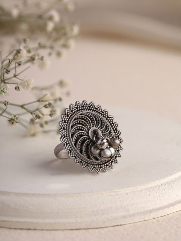 Silver Oxidised Ring